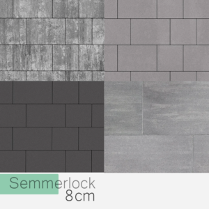 Kolory płyt Semmelrock Senso Grande: Silva, Platino, Sombra, Margo, Bello