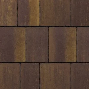 Kostka brukowa Semmelrock Pavimo Tramonto – melanż brązu i rdzy