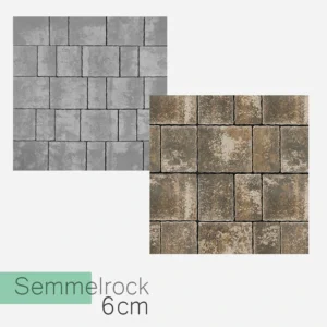 Semmelrock Appia Antica 6 cm – kostka brukowa melanżowa w kolorach kwarcytowy szary i wulkaniczny szary