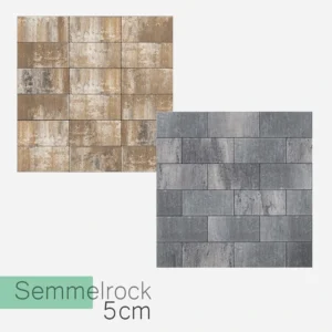 Płyta tarasowa Semmelrock Asti Colori 5 cm – przykładowe kolory i układ nawierzchni