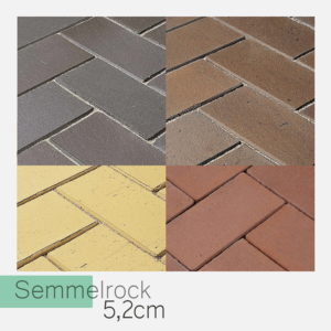 Semmelrock Penter bruk klinkierowy 20x10x5,2 cm – kolory: żółty, czerwony melanż, brązowy i antracytowo-brązowy